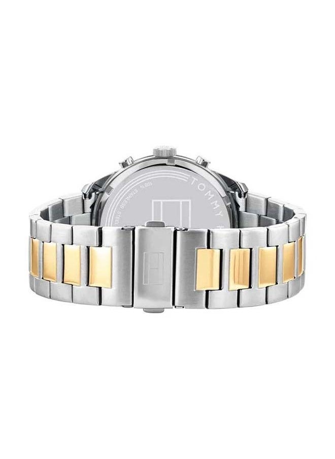 TOMMY HILFIGER Men Clasp Analog Round Stainless Steel Wrist Watch 1791944 - 44Mm  - Image 4