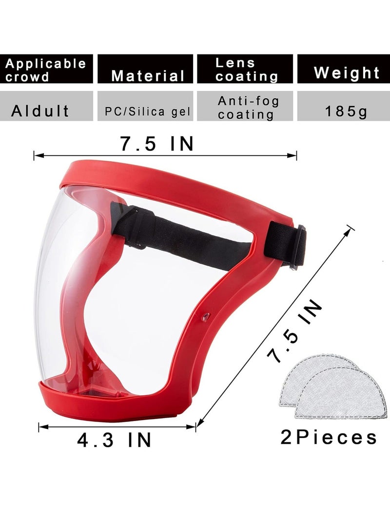 Super Protective Anti-Fog Face Shield, Uni Hd Transparent Full shield, Reusable Eye, Nose, Mouth Protection - Image 2