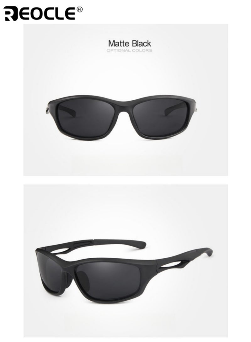 ريوكل نظارات قيادة للرؤية الليلية المستقطبة المضادة للوهج - حماية من الأشعة فوق البنفسجية عدسات مقاومة للرمل مقاومة للخدش للرجال والنساء مثالية للأنشطة الخارجية حزام قابل للتعديل بألوان مختلطة - Image 3