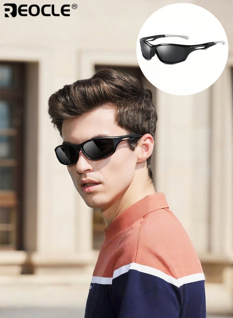 ريوكل نظارات قيادة للرؤية الليلية المستقطبة المضادة للوهج - حماية من الأشعة فوق البنفسجية عدسات مقاومة للرمل مقاومة للخدش للرجال والنساء مثالية للأنشطة الخارجية حزام قابل للتعديل بألوان مختلطة - Image 1
