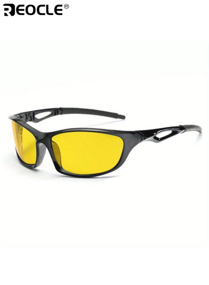 ريوكل نظارات قيادة للرؤية الليلية المستقطبة المضادة للوهج - حماية من الأشعة فوق البنفسجية عدسات مقاومة للرمل مقاومة للخدش للرجال والنساء مثالية للأنشطة الخارجية حزام قابل للتعديل بألوان مختلطة - Image 4