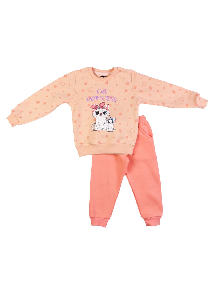 زيركون بيجامة شتوي بناتي - 2242 - Image 1