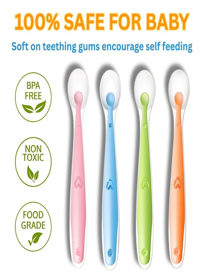 Nicety Silicone Baby Spoons | 1 Piece Feeding & Training Spoons for Self-Feeding | Soft Gum-Friendly Tips | BPA-Free, Food-Grade, Weaning Utensils for Infants 4M+ (Pink (1 Spoon)) - Image 2