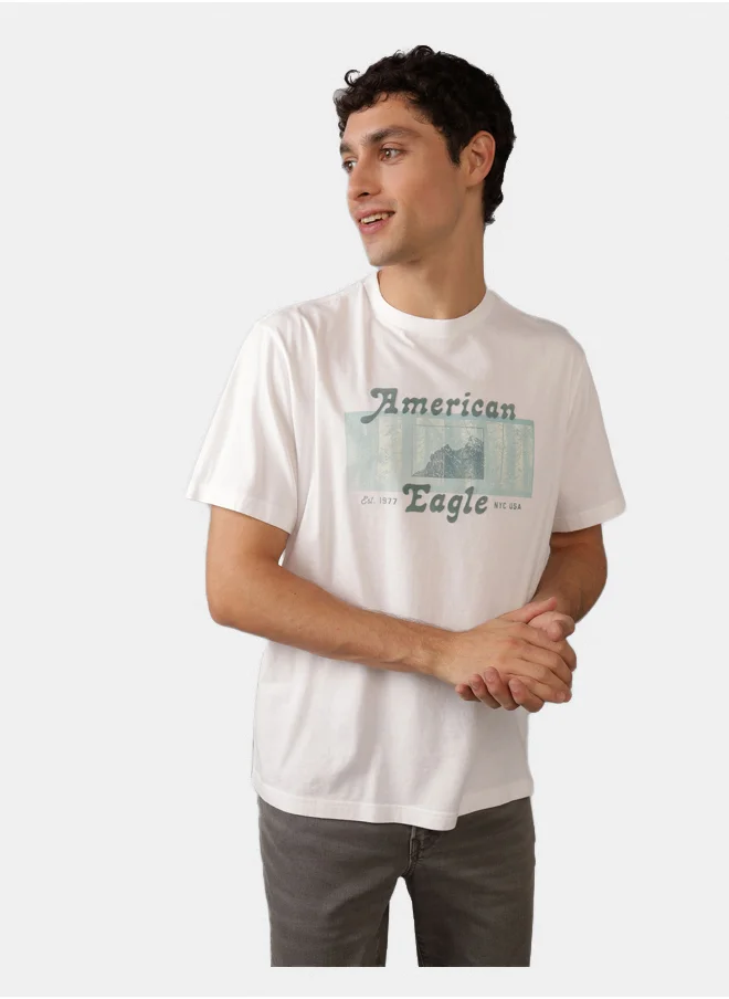 امريكان ايجل AE Logo Graphic T-Shirt