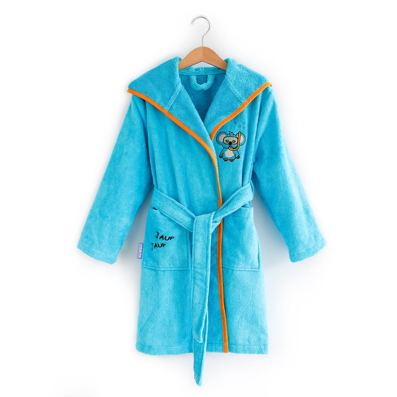 Milk & Moo Kids Bathrobe with Hood 100% cotton, Ultra-soft and Absorbent, Bath robe for girls and boys, Suitable for 5-6 years - Cool Koala - Image 2