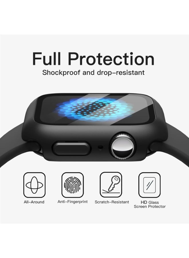 WAEKIL Apple Watch Series 11 10 46mm Case 2-Pack with Hard PC Full Cover and Screen Protector Black Protective Accessories for Daily Use Outdoor Wear - Image 5