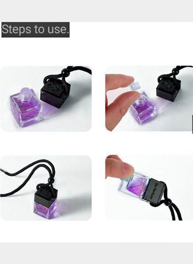 معطر جو للسيارة | معطر جو ٥ مل (٣ قطع) برائحة السيارات | يدوم ٤٥ يومًا | زجاجات معطر جو معلقة للسيارات | مزيل روائح السيارات، هواء منعش يدوم طويلًا للرجال والنساء (برائحة اللافندر) - Image 5