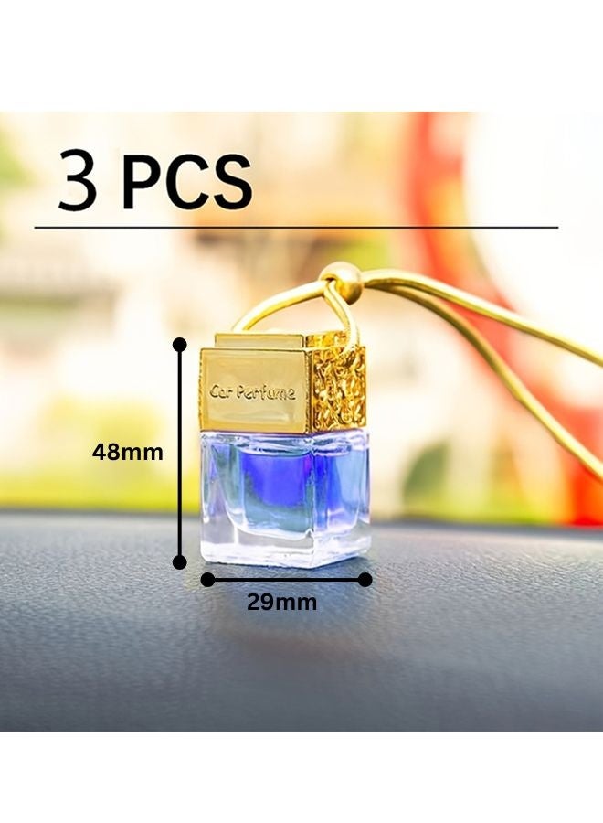 معطر جو للسيارة | معطر جو ٥ مل (٣ قطع) برائحة السيارات | يدوم ٤٥ يومًا | زجاجات معطر جو معلقة للسيارات | مزيل روائح السيارات، هواء منعش يدوم طويلًا للرجال والنساء (برائحة اللافندر) - Image 2