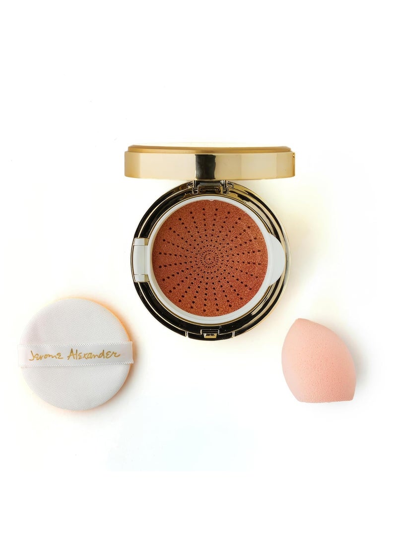 Jerome Alexander MagicMinerals AirCushion Foundation by Jerome Alexander, Cushion Foundation with Skincare Actives, Long-Lasting, Semi-Matte Finish, Full Buildable Coverage (Medium) 