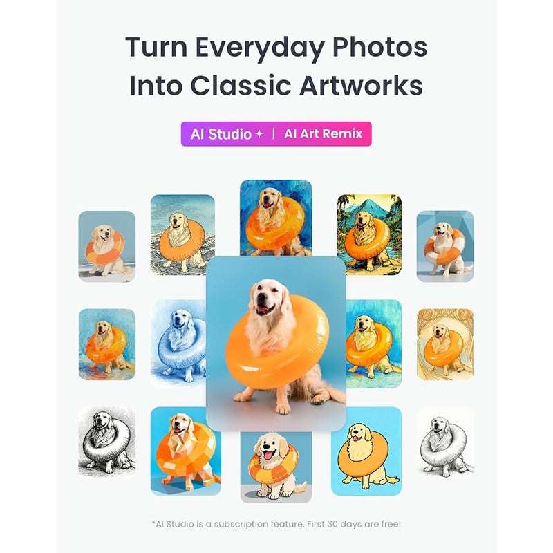 Switchbot AI Art Frame, 13.3 Electronic Ink Screen No Wiring Required, Ultra-Long Battery Life,Tabletop&Wall-Mounted, Wi-Fi Digital Photo Frame, Alexa Compatible, Wall Decoration, Room Décor - Image 5
