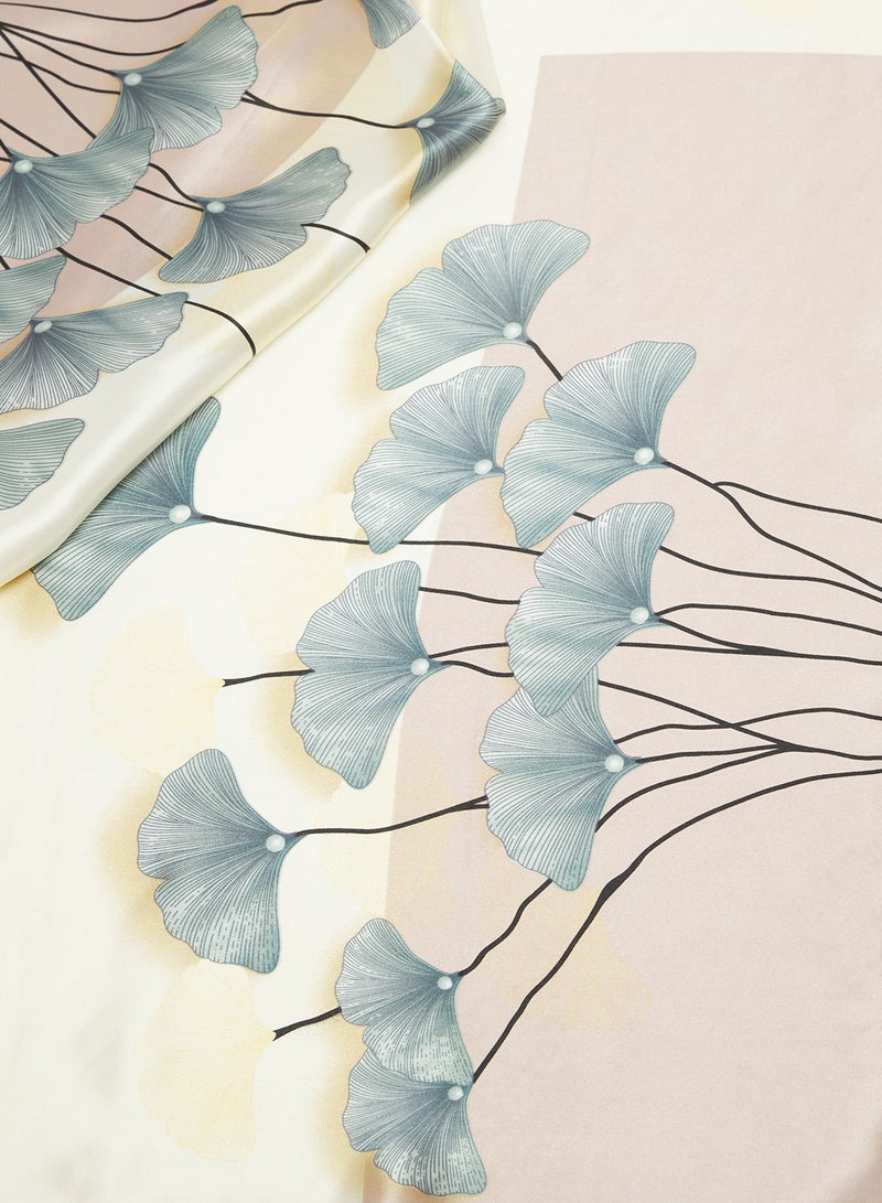 Khizana Silk Floral Print Scarf - Image 2