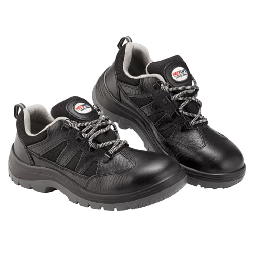 NEOSAFE A1078, Leather Safety shoes in Sports Look, Breathable and Lightweight, Black (9) - Image 4