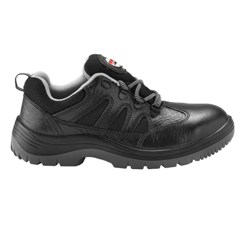 NEOSAFE A1078, Leather Safety shoes in Sports Look, Breathable and Lightweight, Black (9) - Image 2