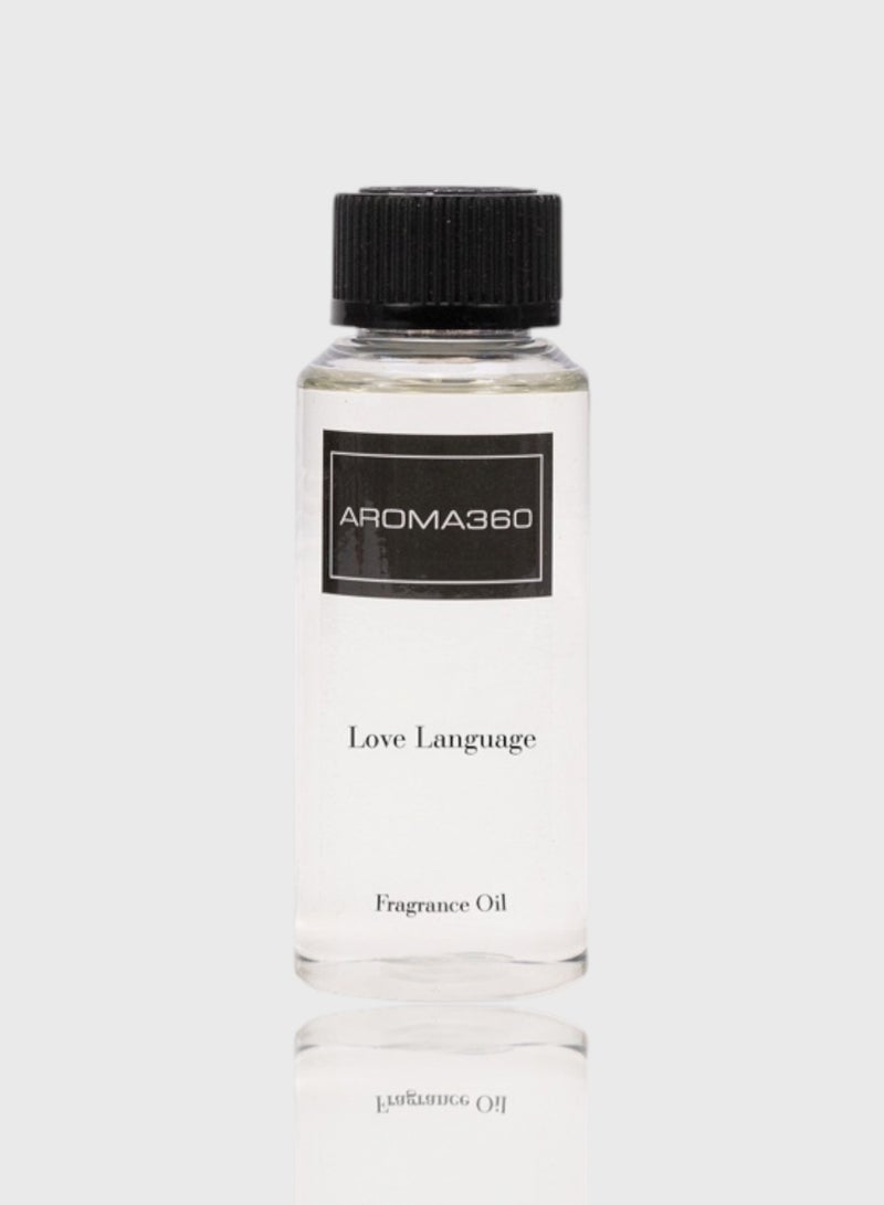 Love Language Fragrance Oil - Hotel Inspired for Essential Oil Diffusers - Aromatherapy Scent Diffuser Oil - Agave Nectar, Watercress, and Sandalwood - 50 mL