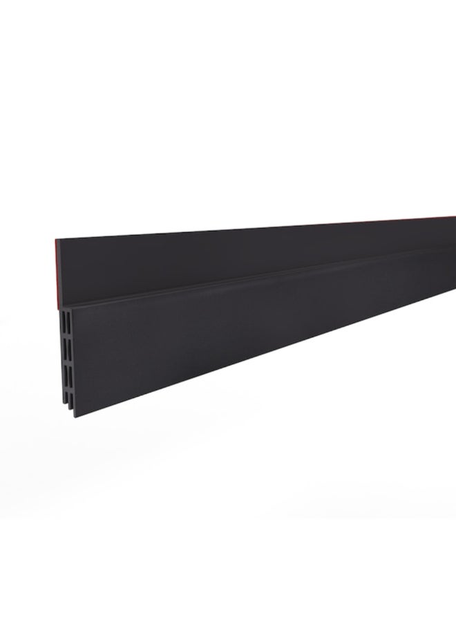 فروست كينج شريط عزل أسفل الباب مطاطي ذاتي اللصق ثلاثي الحماية أسود 2 × 36 بوصة EZ111BK - Image 2