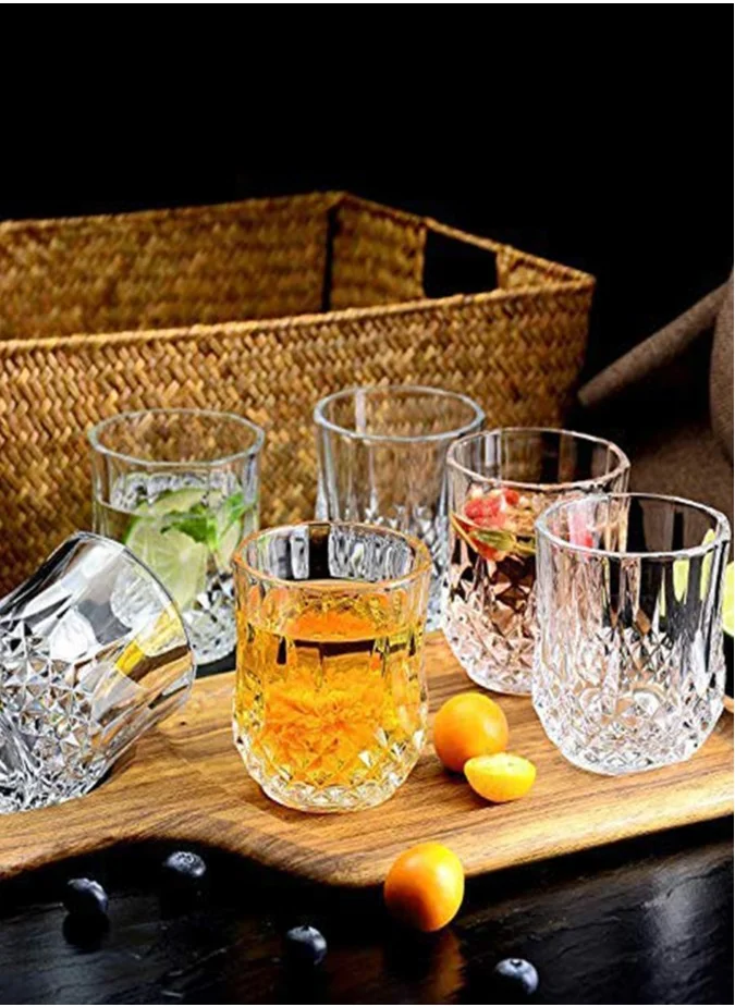 1Chase Double Wall Insulated Stemless Glass,Borosilicate Crystal Glass Tumblers For Cocktail,Set of 2 250 ML