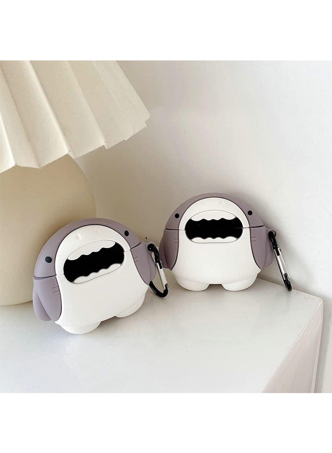 Silicone Protective Case for Huawei Freebuds SE 2/SE 3 In-Ear Earphones with Anti-lost Rope (Shark) - Image 2