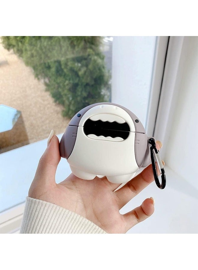 Silicone Protective Case for Huawei Freebuds SE 2/SE 3 In-Ear Earphones with Anti-lost Rope (Shark) - Image 3