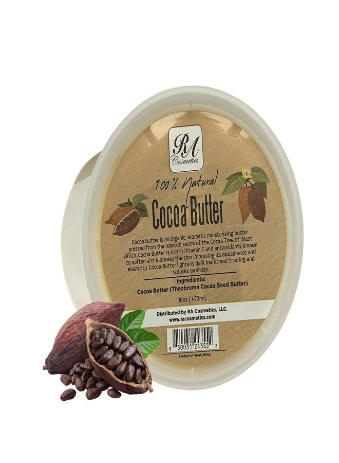 RA COSMETICS 100% Raw Cocoa Butter - 16 oz - Image 1