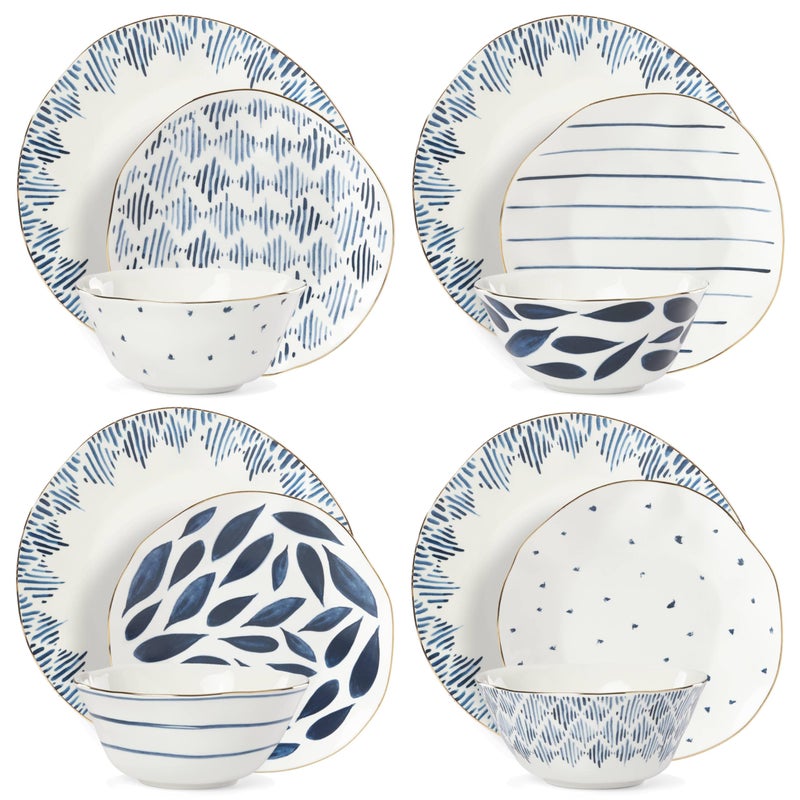 Lenox Blue Bay 12-Piece Dinnerware Set - Image 2