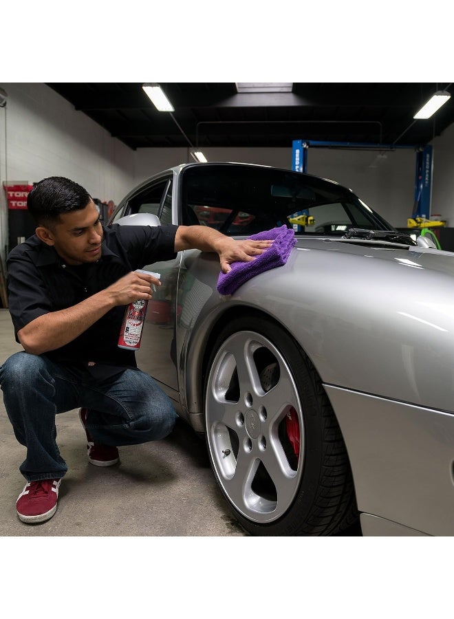 3XR Microfiber Cleaning Cloth 40x60cm Purple, 550GSM Ultra Soft & Absorbent Towel for Car, Bike & Home Cleaning, Lint-Free & Scratch-Free Plush Fiber Drying Cloth for Polishing, Washing & Dusting, Durable Machine Washable Multipurpose Cloth - Image 5