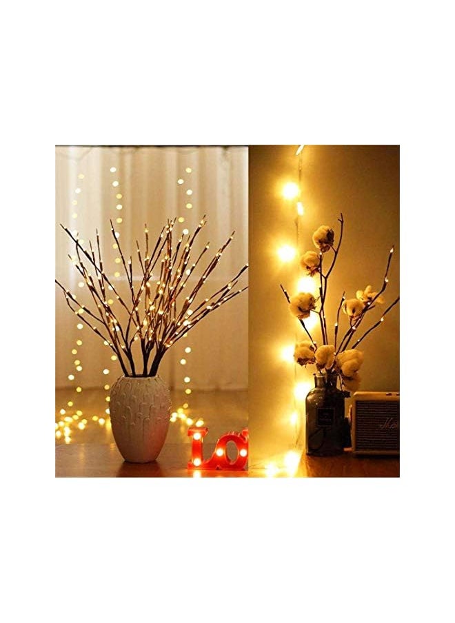 The Bros (2Pack) Decorative LED Lighted Branch Lights Battery Operated Artificial LED Twig Branches Decoration for Home Room Decor Christmas Vase (Warm White, 75CM, 20leds)  - Image 3