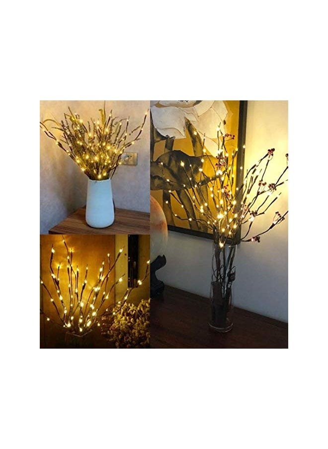 The Bros (2Pack) Decorative LED Lighted Branch Lights Battery Operated Artificial LED Twig Branches Decoration for Home Room Decor Christmas Vase (Warm White, 75CM, 20leds)  - Image 4