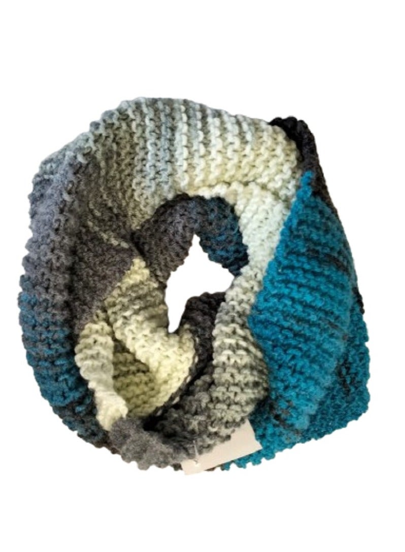 Handmade Colorful Infinity Wool Scarf
