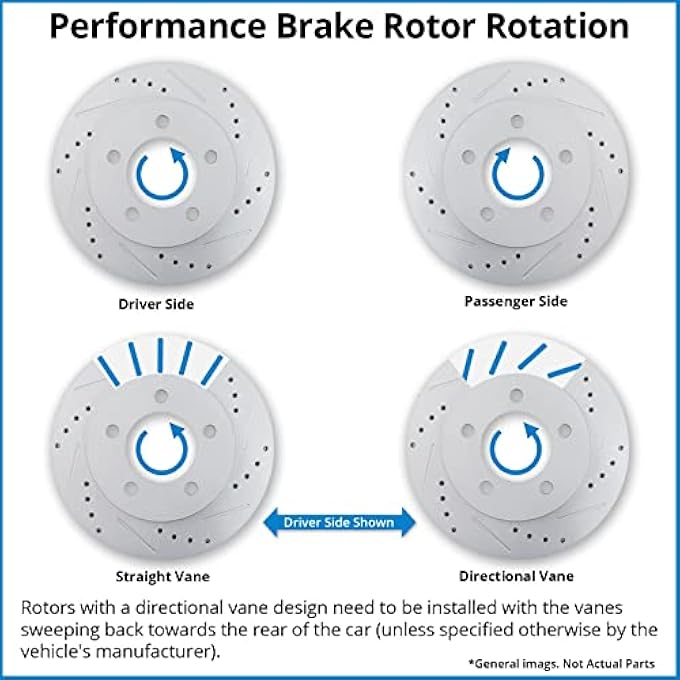 ريحني مجموعة TRQ Performance Front Brake Rotor Drilled Bracket Arrange Installed Installed Couple لسيارة 20102012 لكزس HS250h 20122017 تويوتا بريوس V 20062018 تويوتا راف 420082015 Scion xB - Image 4