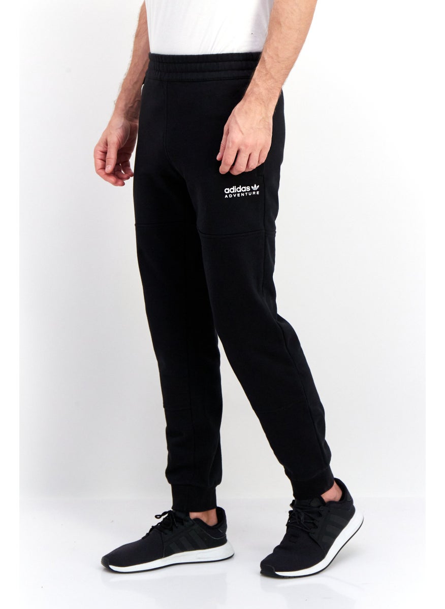 adidas Originals - Men Regular Fit Brand Logo Training Sweatpants, Black - Image 1