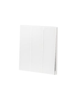 Donmarco 3 Gang 2 Way Switch – Ultra Thin Glass, Modern & Durable, Fire-Resistant Electric Switch, 15-Year Warranty, Wall Switch for Home and Office (Matt White)  - Image 3
