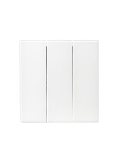 Donmarco 3 Gang 2 Way Switch – Ultra Thin Glass, Modern & Durable, Fire-Resistant Electric Switch, 15-Year Warranty, Wall Switch for Home and Office (Matt White)  - Image 2