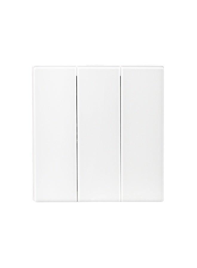 Donmarco 3 Gang 2 Way Switch – Ultra Thin Glass, Modern & Durable, Fire-Resistant Electric Switch, 15-Year Warranty, Wall Switch for Home and Office (Matt White) - Image 2