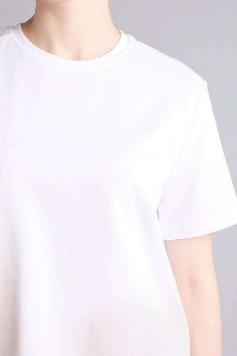 DeFacto White Woman Cotton Basic Premium T-Shirt Casual - Image 4