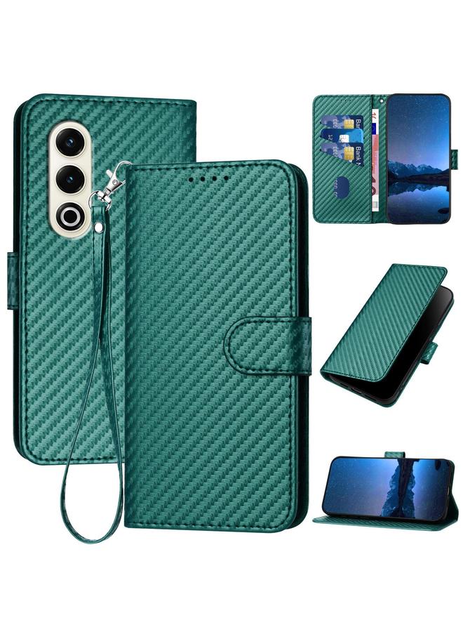 S-TOP Case For Itel S25 YX0070 Carbon Fiber Buckle Leather Phone Case with Lanyard - Image 1