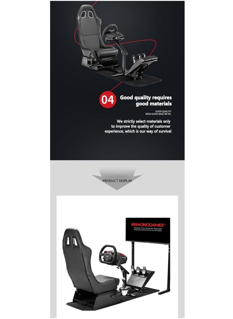 Flash Hawk - Racing Seat Gaming Chair Steering Wheel Stand for Logitech G29 Thrustmaster Xbox Playstation PS4 - Image 1