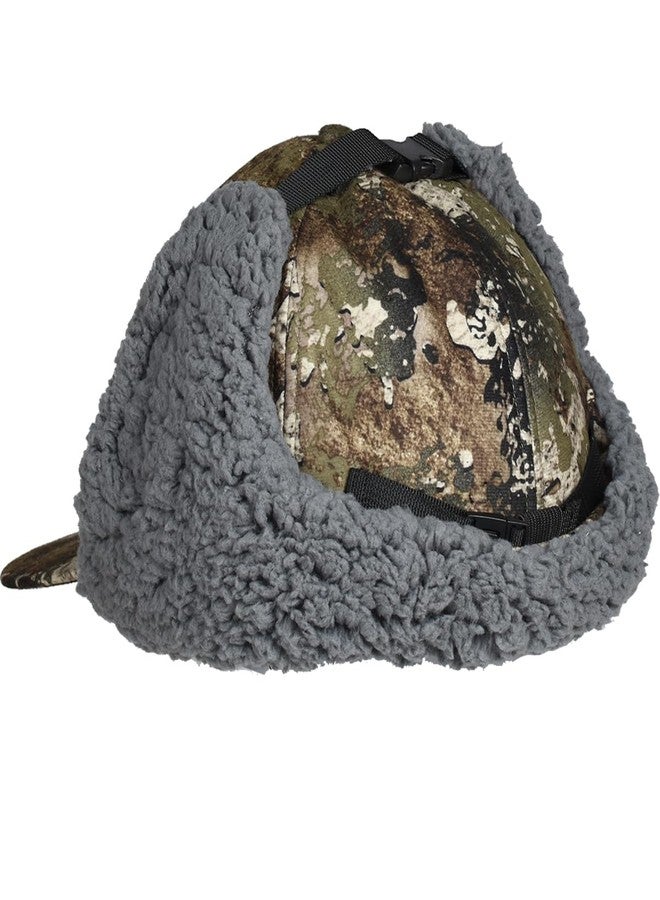 EDTREK Waterproof Trapper Hat with Face Mask for Coldest Conditions - Backcountry Winter Bomber Hat(Strata camo, Large) - Image 5