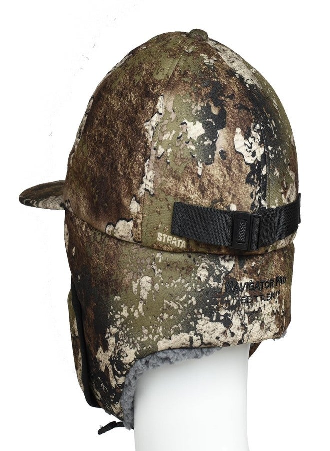 EDTREK Waterproof Trapper Hat with Face Mask for Coldest Conditions - Backcountry Winter Bomber Hat(Strata camo, Large) - Image 4