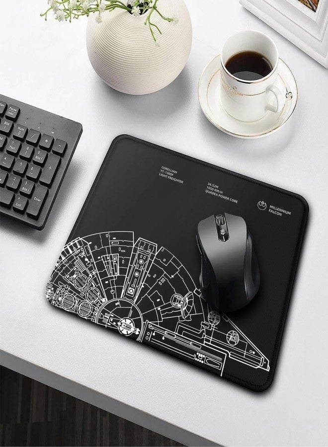 Stanoha Cute Mousepad Computer Kawaii Cool Mousepad Cool Women Black Design Kids Boys Girls Teen Funny Fun Modern Decorative Men Small Office MouseMat for Laptop - Image 5