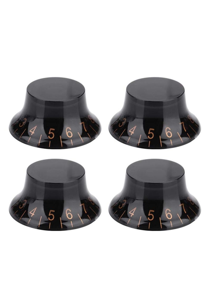 null - 4PCS Electric Guitar Knobs Potentiometer knob Volume Tone Control Knobs Bass Volume Tone Knob Accessory Parts for Electric Guitar - Image 1