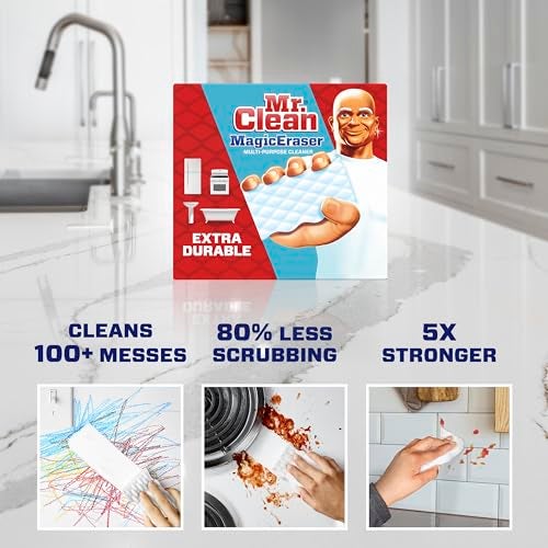 Mr Clean ممحاة السحر من مستر كلين، قوة إضافية، 2 قطعة - Image 4