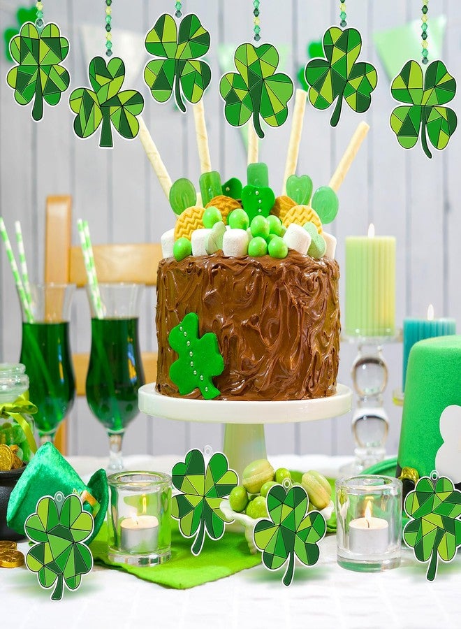 Beeveer 30 Sets St. Patricks Day Shamrock Clover Suncatchers Window Art, Lucky DIY Irish Sun Catchers Bulk Crafts Paint Your Own Window Ornaments for Adults Home Birthday Activity Party Decor - Image 2