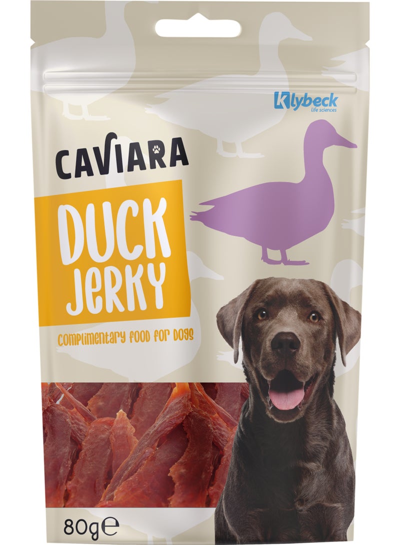 Caviara Dog Treats Duck Jerky 80 gr
