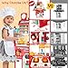 Drmukie Upgrade Toy Kitchen Set for Kids Toddlers Mini Kitchen Playset with Spray Sink Realistic Lighting Pretend Cooking Toys for 3 4 5 Year Old Girls Boys Gifts Red - Image 4