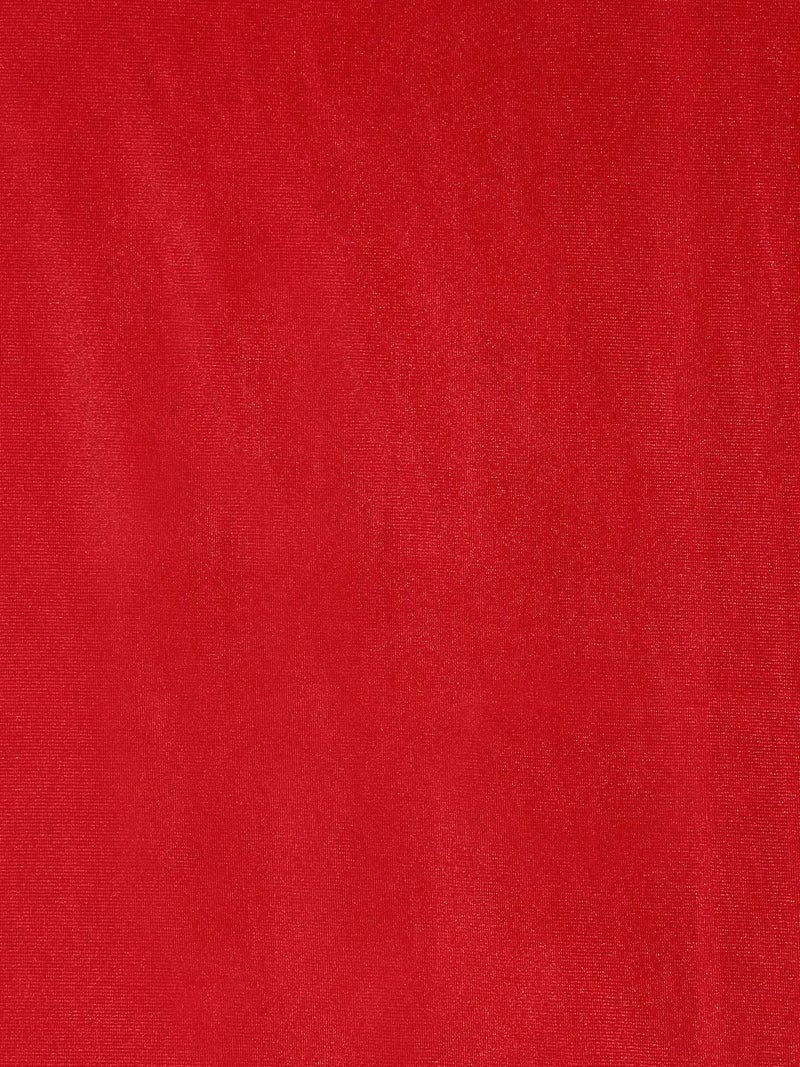 Fashion String 3 Pieces Floral Blossoms Eyelet Polyester Door Curtains 7 Feet Maroon - Image 4