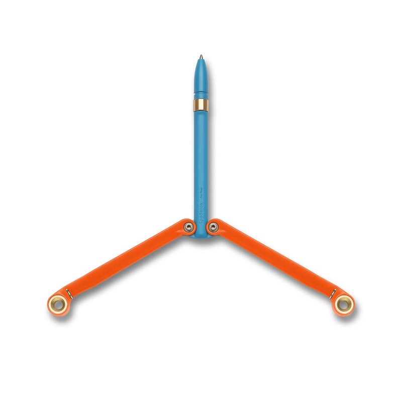 Spyderco BaliYo Twin Handled High Performance Heavy Duty Pen OrangeBlue YUS116 - Image 2