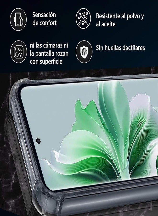 جراب USTIYA لهاتف Oppo Reno 11 5G (غير متوافق مع 11F) غطاء حماية شفاف من مادة TPU بأربعة زوايا، ناعم وشفاف - Image 4