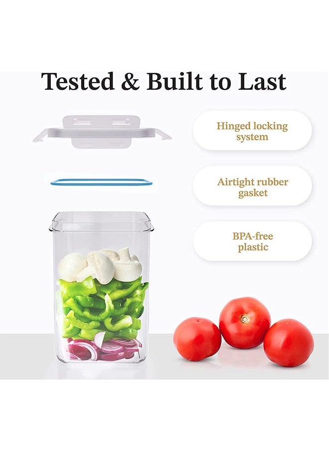 Arabest - 36 Pack Cereal & Dry Food Storage Containers,Stackable Boxes Containers for Kitchen Food,Airtight Plastic Kitchen Storage Organizer for Sugar, Snack, Baking Supplies - Image 1