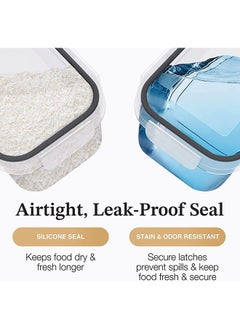 Arabest 36 Pack Cereal & Dry Food Storage Containers,Stackable Boxes Containers for Kitchen Food,Airtight Plastic Kitchen Storage Organizer for Sugar, Snack, Baking Supplies  - Image 5