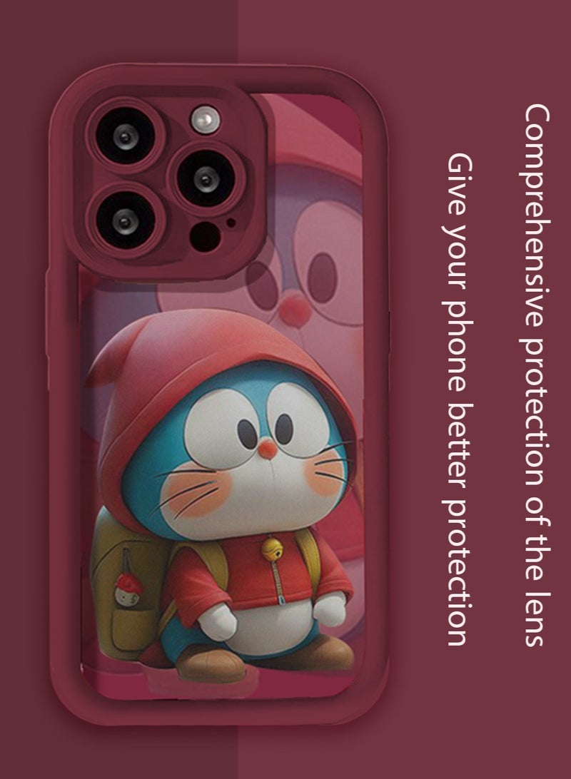 X-level iPhone 14 pro max Case Cover Ultra Slim Shockproof Protective Liquid Silicone comic cartoon Phone accessory camera len Soft Anti-Scratch comfortable touch Cover Protective anti-dust back Cover - Image 2